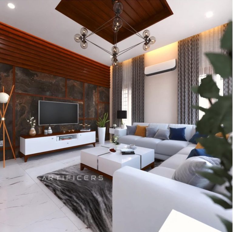 living Room design done by artificers